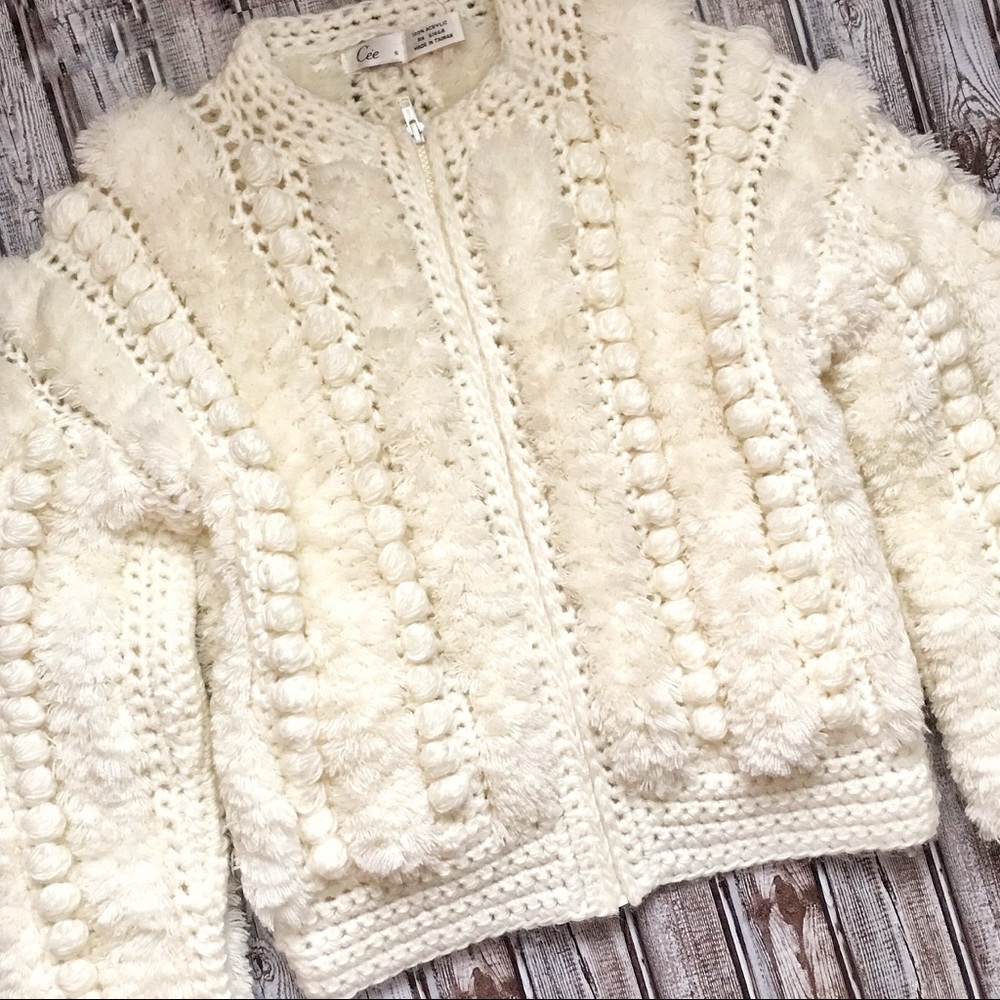 Vintage Cream Textured Jacket - Picture 5 of 8